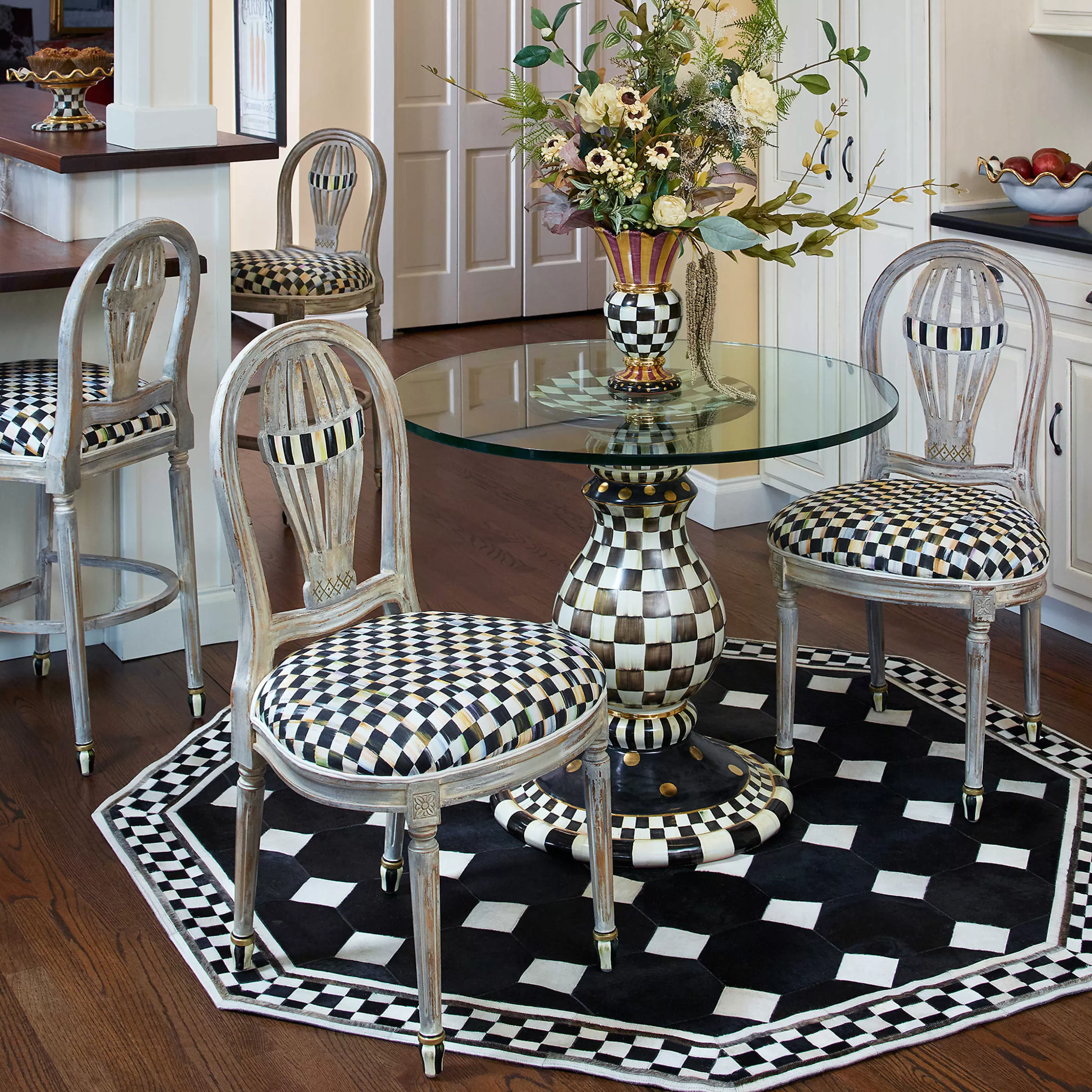 Dining Room & Kitchen>MacKenzie-Childs Balloon Counter Stool