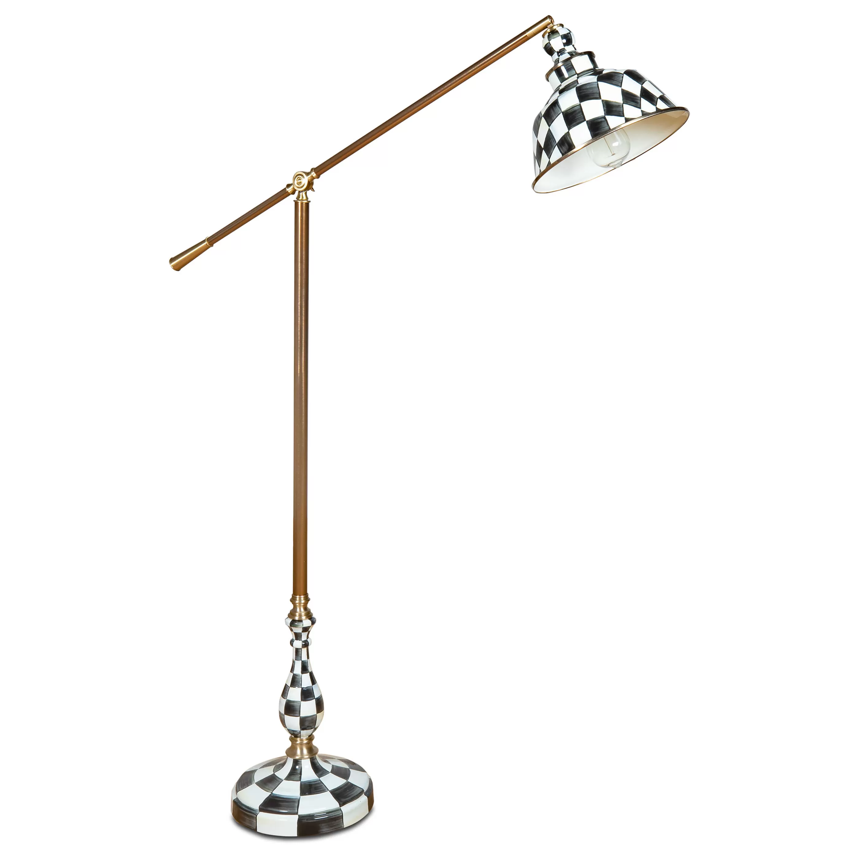 Lighting>MacKenzie-Childs Courtly Check Reading Floor Lamp