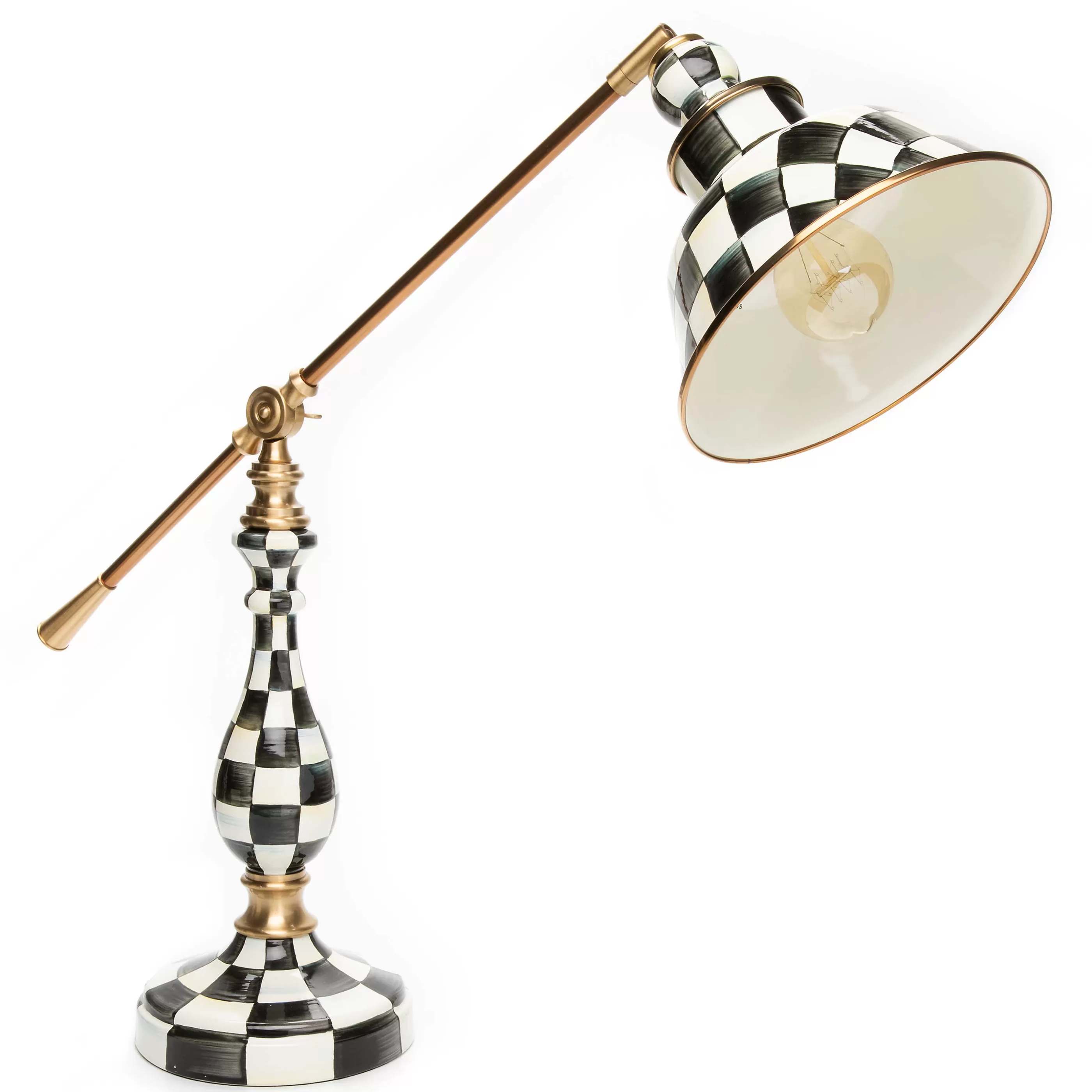 Lighting>MacKenzie-Childs Courtly Check Reading Table Lamp