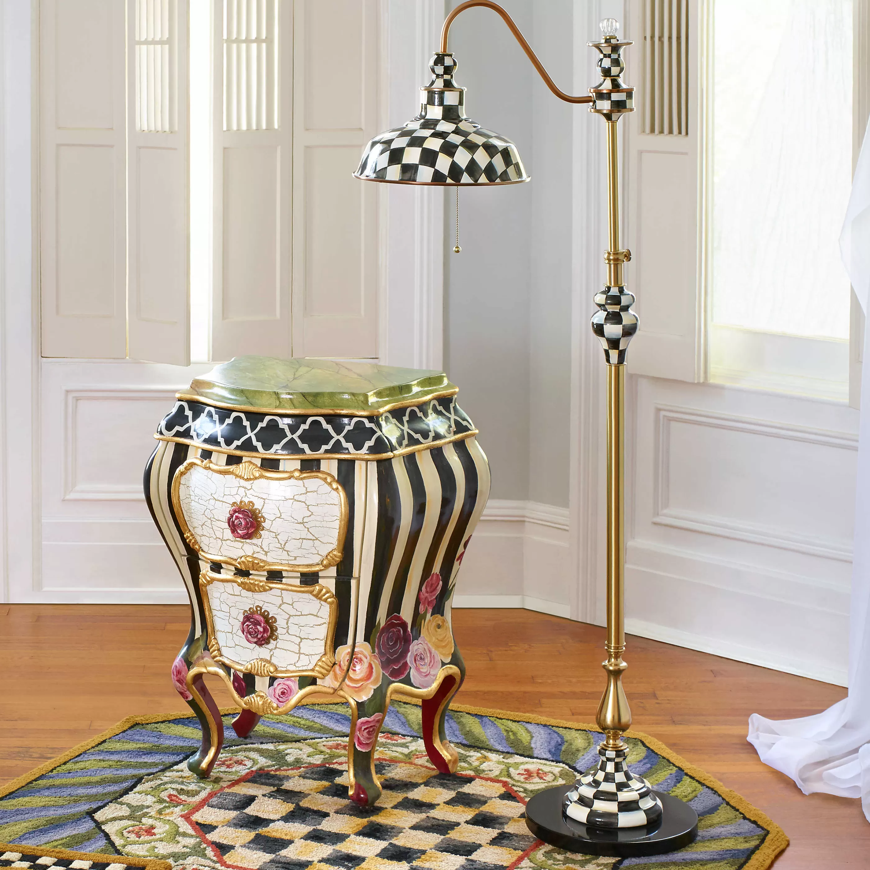 Lighting>MacKenzie-Childs Courtly Farmhouse Floor Lamp