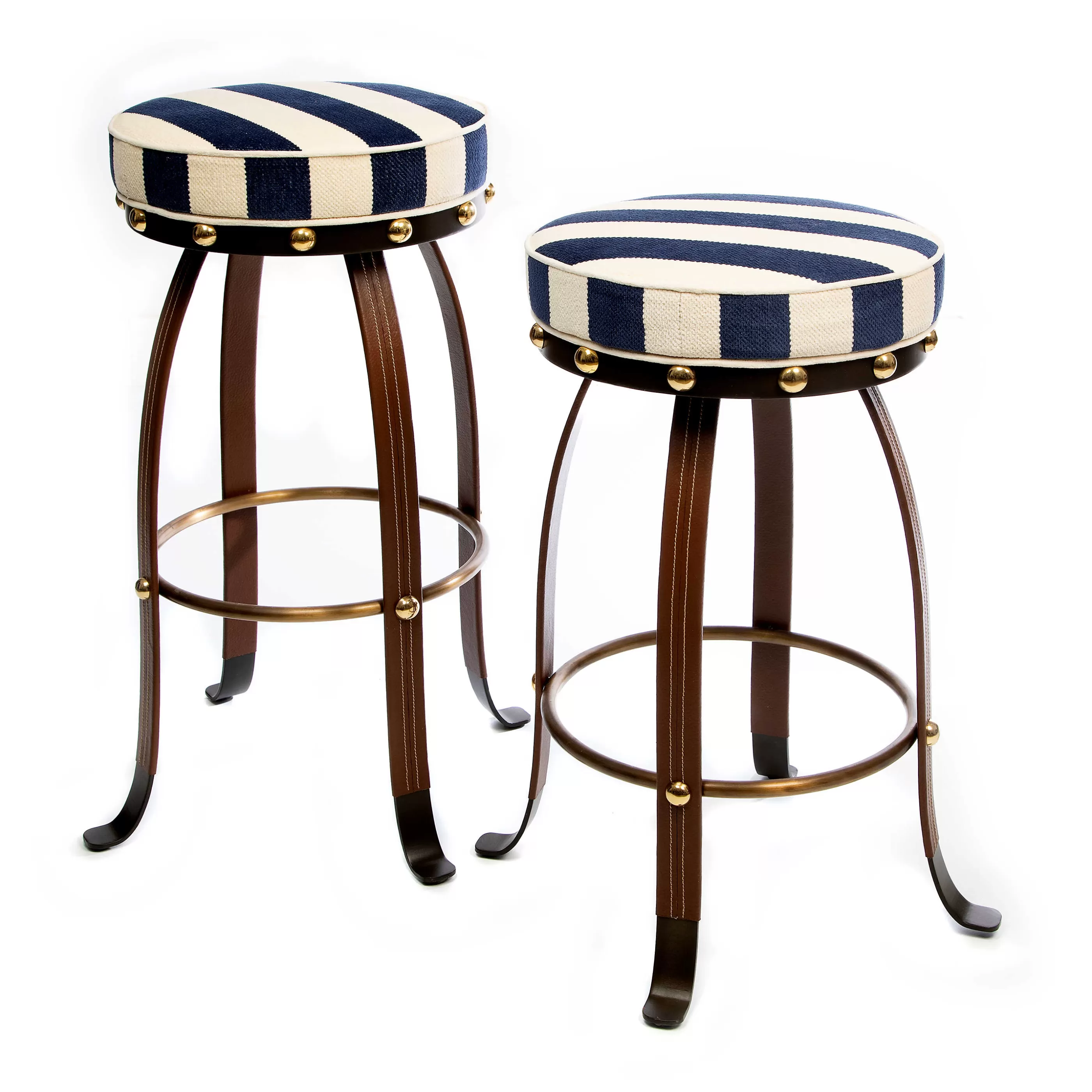 Dining Room & Kitchen>MacKenzie-Childs Flatiron Bar Stool - Navy