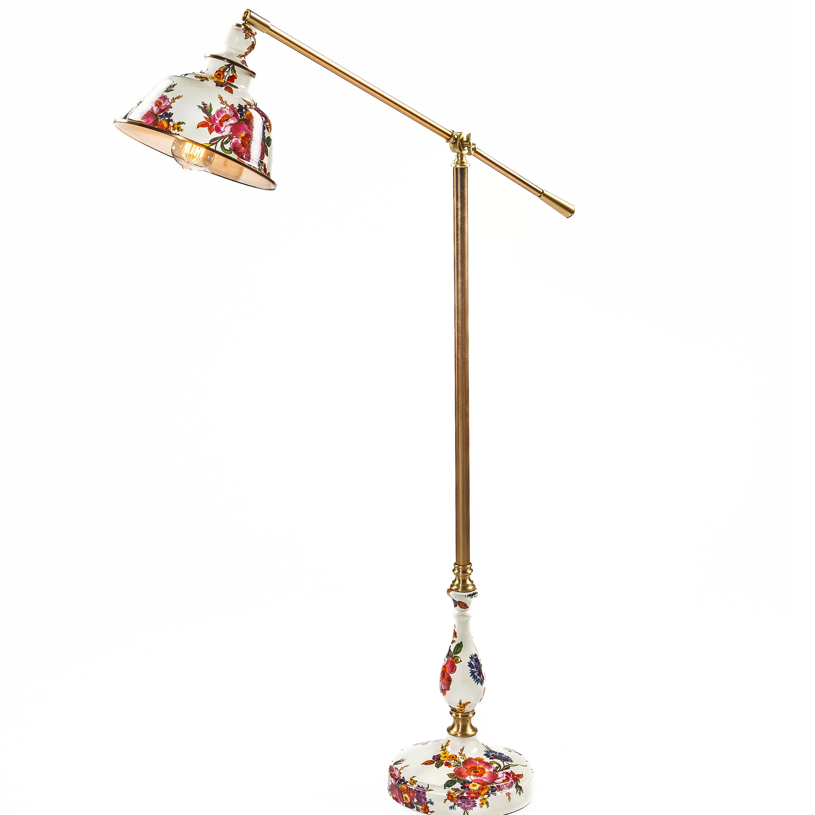 Lighting>MacKenzie-Childs Flower Market Reading Floor Lamp