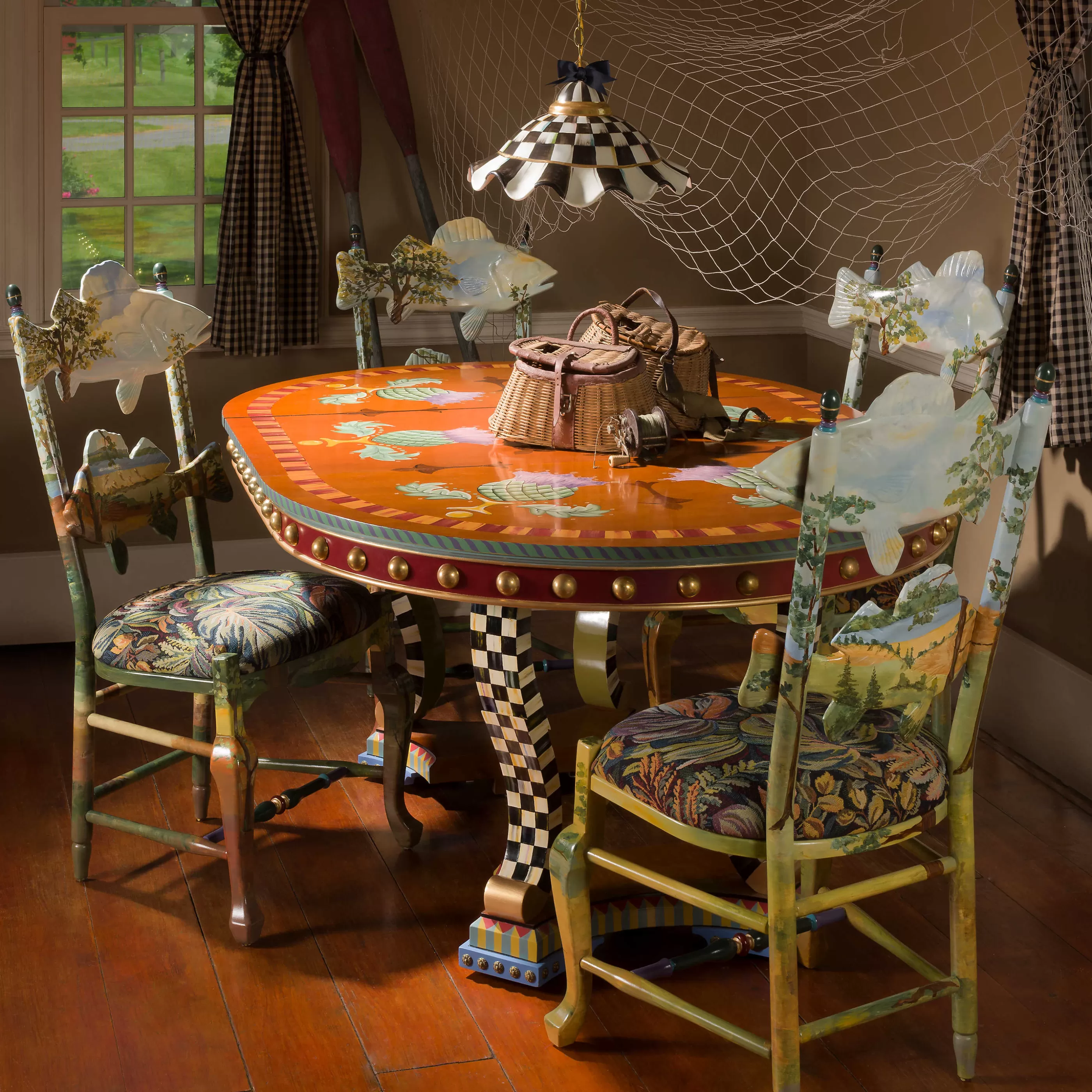 Dining Room & Kitchen>MacKenzie-Childs Forest Fish Chair