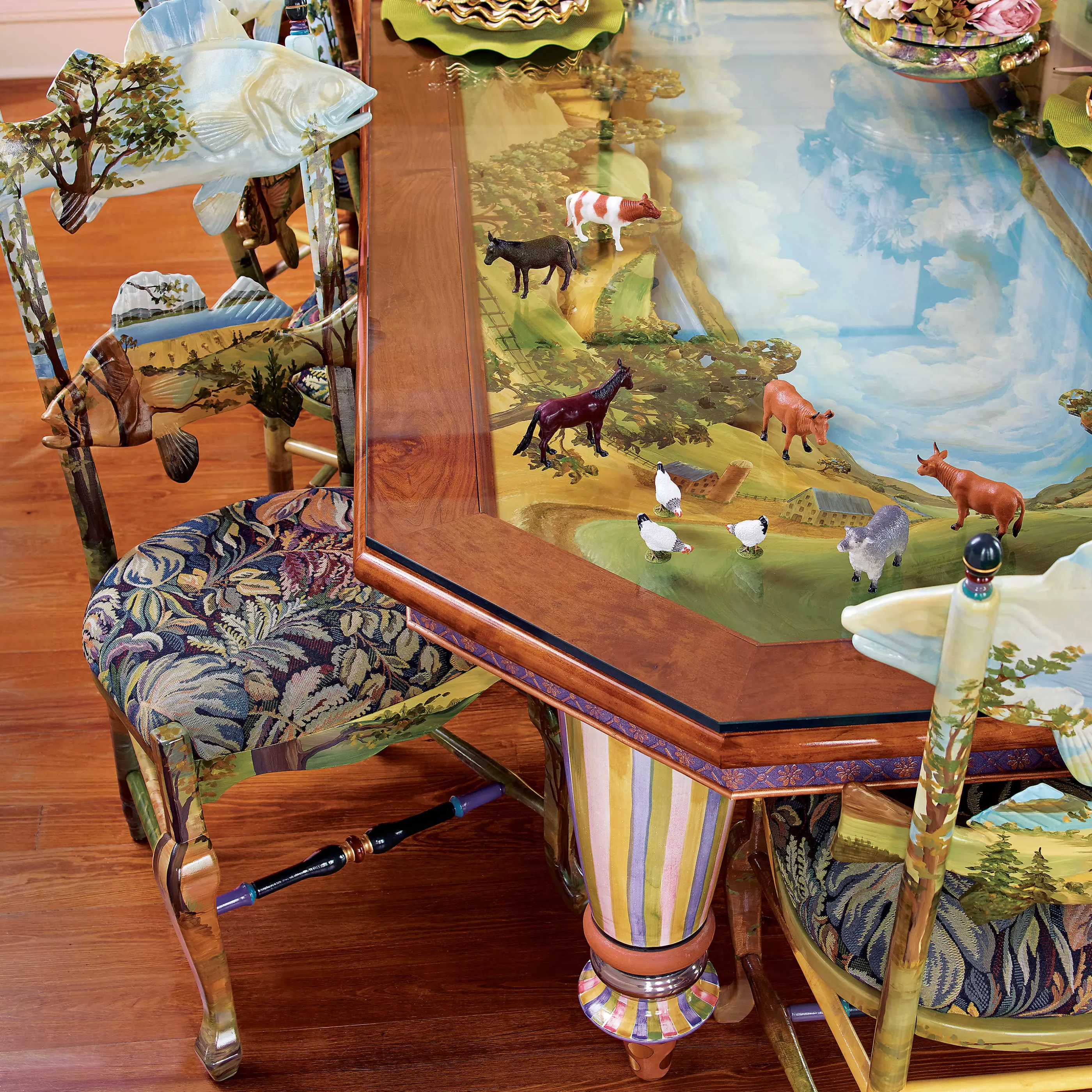 Dining Room & Kitchen>MacKenzie-Childs Forest Fish Chair