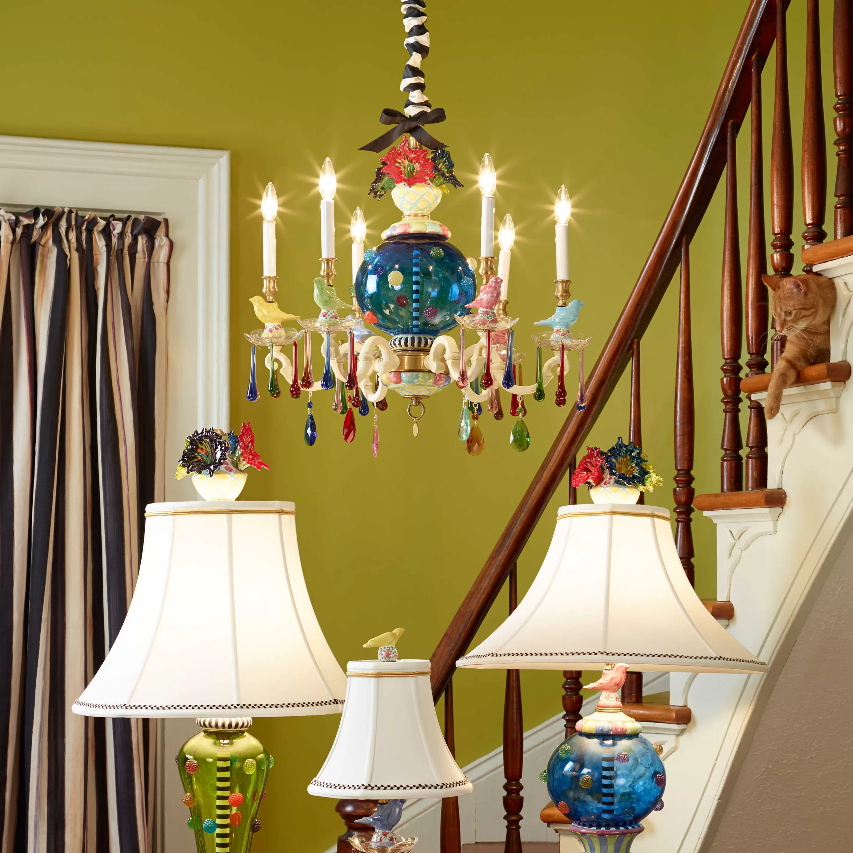 Lighting>MacKenzie-Childs Merrifield Chandelier - Small