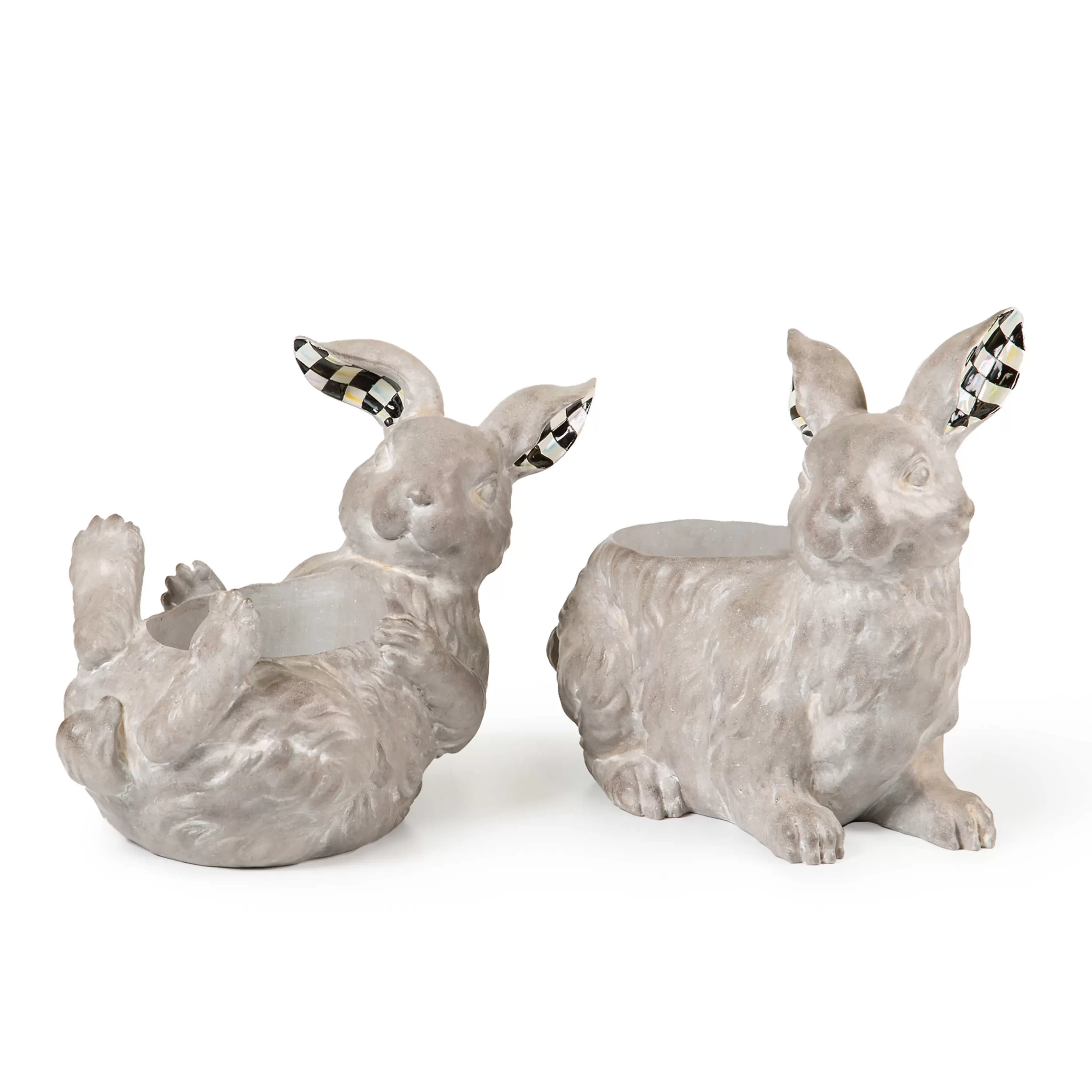 Pots & Planters>MacKenzie-Childs Naturals Resting Rabbit Planter