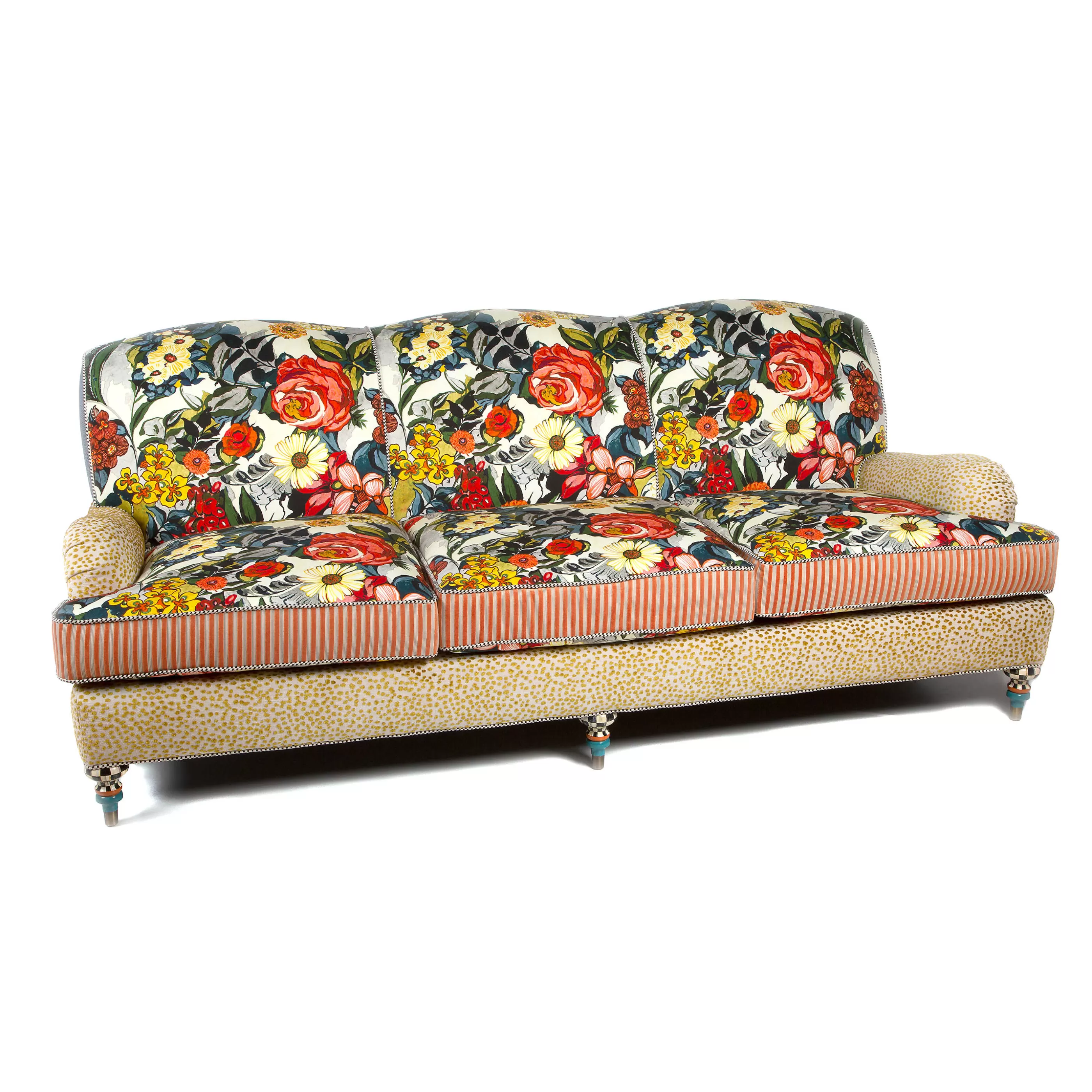 Living Room>MacKenzie-Childs Painted Garden Sofa