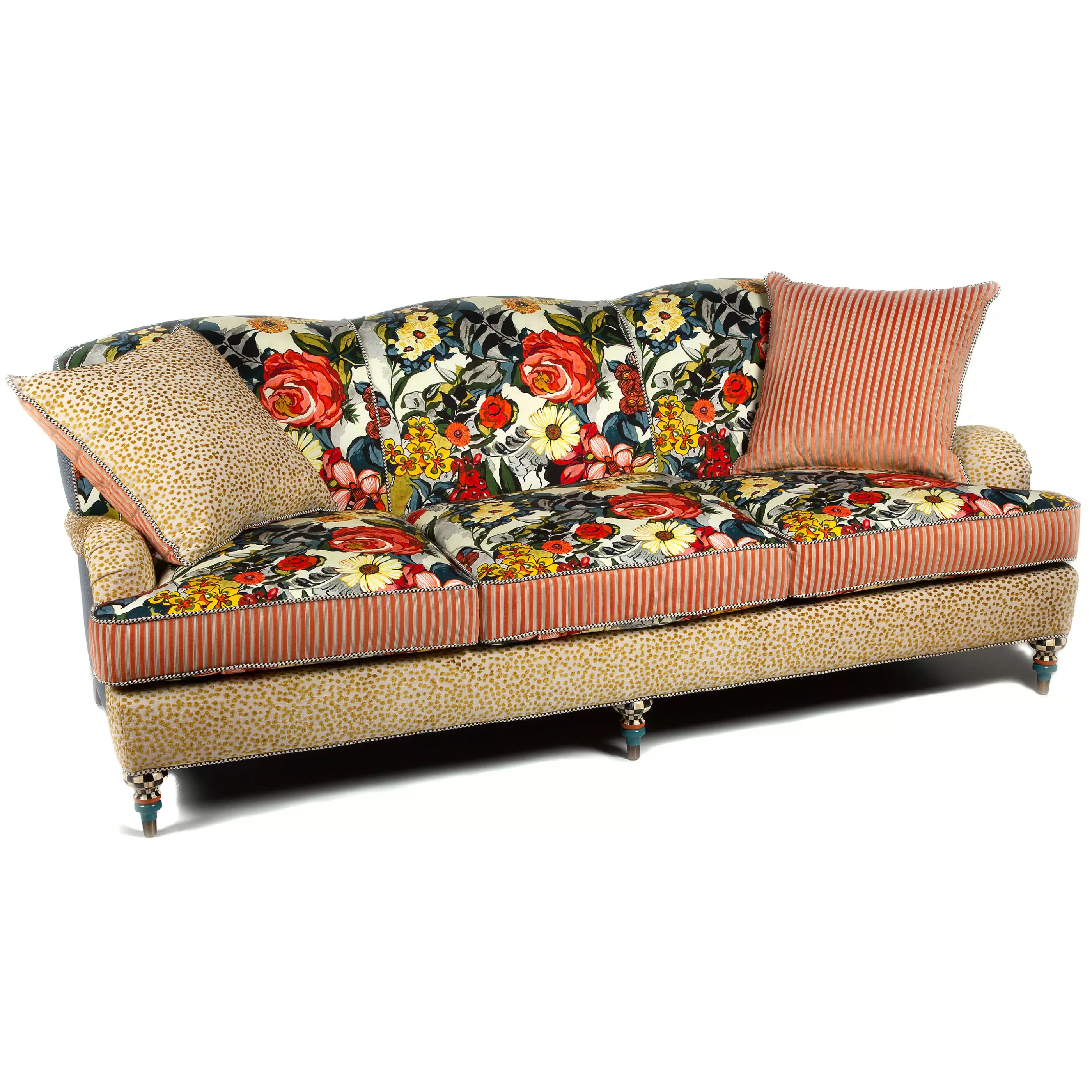 Living Room>MacKenzie-Childs Painted Garden Sofa