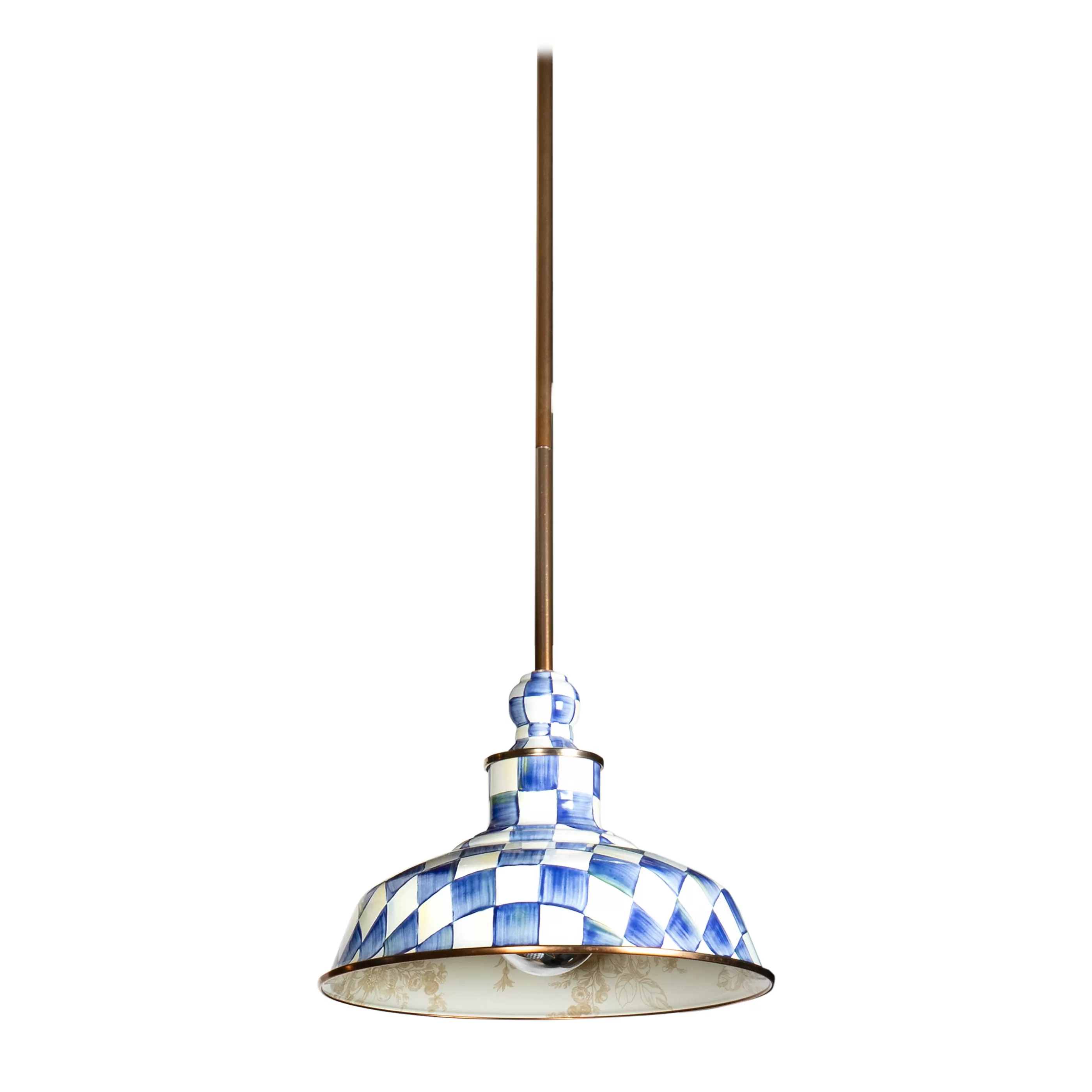 Lighting>MacKenzie-Childs Royal Check Barn Pendant Lamp - 12"