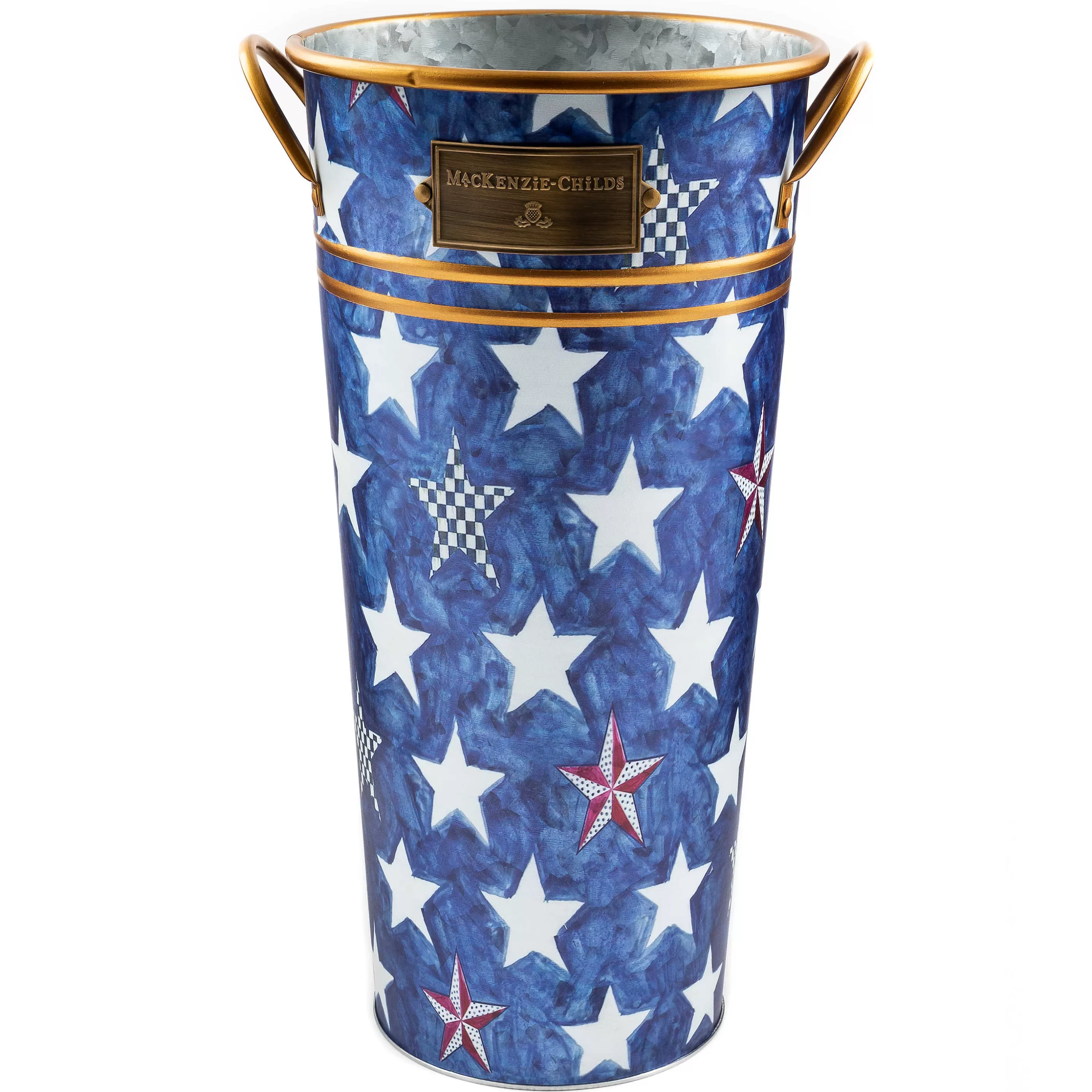 Pots & Planters>MacKenzie-Childs Royal Star Flower Buckets - Set Of 3